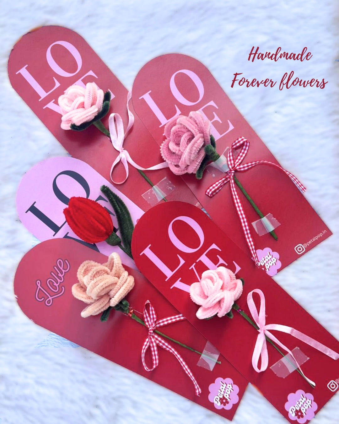 Love Rose Forever Flower Card